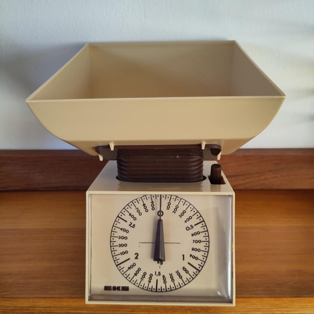Ouderwetse EKS Keukenweegschaal - Retro design, Witgoed en Apparatuur, Weegschalen, Keukenweegschaal, Analoog, Ophalen of Verzenden