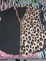 Leuke blouse zwart met tijgerprint XL, Ophalen of Verzenden, Nieuw, Zwart, Blouse of Tuniek