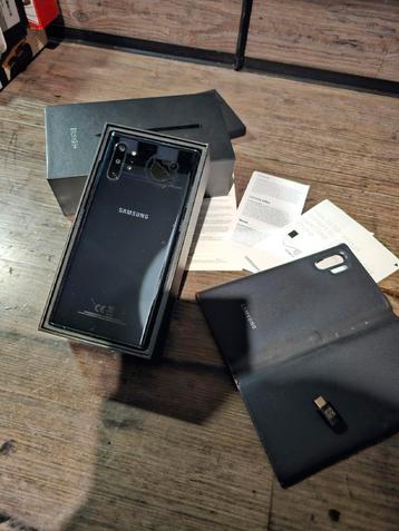 samsung galaxy note 10+ 256Gig met orginele flipcover beschikbaar voor biedingen