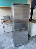 Zilveren Bosch koelkast met vriesgedeelte, Witgoed en Apparatuur, Koelkasten en IJskasten, Ophalen, Gebruikt, 200 liter of meer