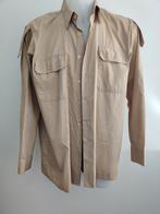 maat M. (40.4) 1 KL overhemd, lange mouw, 80 cm., KL,, Gedragen, Groen, Halswijdte 39/40 (M)