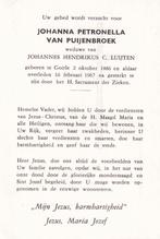 Puijenbroek Johanna 1886 Goirle 1967, Verzamelen, Ophalen of Verzenden, Bidprentje