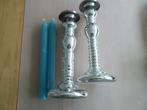 Kandelaars, Overige materialen, Ophalen of Verzenden, Zo goed als nieuw, Blauw