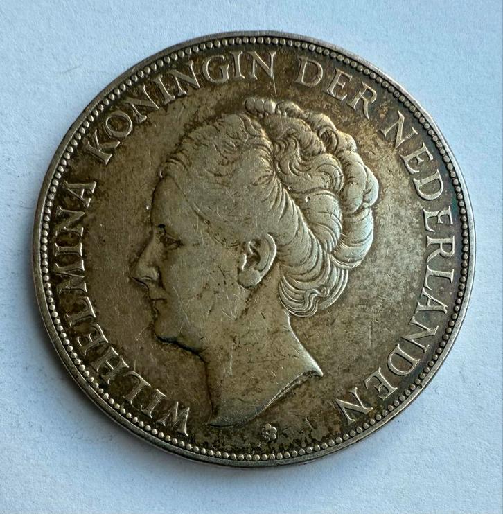 Rijksdaalder Wilhelmina 1930 - zilver, Postzegels en Munten, Munten | Nederland, Losse munt, 2½ gulden, Koningin Wilhelmina, Zilver