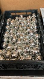 Zilver gekleurde kerstballen (glas), Ophalen of Verzenden, Gebruikt