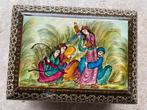 Vintage Khatam Kari Perzisch ( juwelen) doosje, Antiek en Kunst, Ophalen of Verzenden