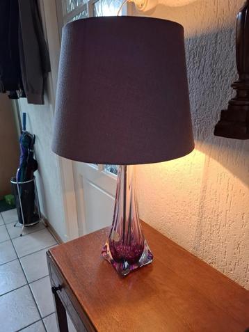 Zeer mooie lamp Val Saint Lambert beschikbaar voor biedingen