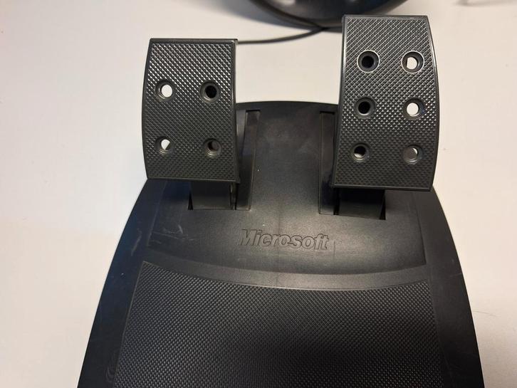 MS Sidewinder stuur en pedalen, Computers en Software, Joysticks, Zo goed als nieuw, Ophalen of Verzenden