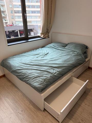 Ikea Malm bed 140x200cm wit - afbeelding 2