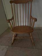 Licht eiken schommelstoel, Ophalen, Bruin, Zo goed als nieuw, Eén