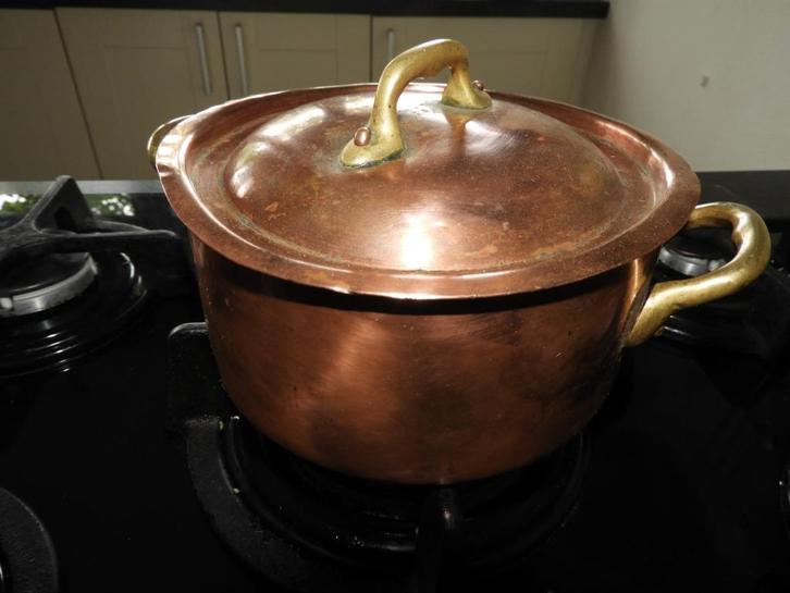 antieke pan, Antiek en Kunst, Antiek | Koper en Brons, Koper, Ophalen