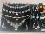 Sieraden zilver edelsteen, kettingen, glas werk, vazen, Ophalen of Verzenden, Nieuw, Zilver