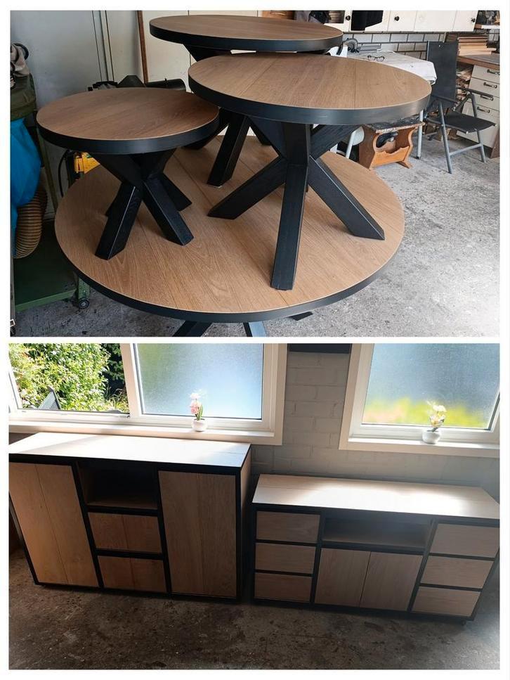 tafel, salontafel kasten: 4 tafels, tv kast en dressoir, Huis en Inrichting, Complete inboedels, Ophalen