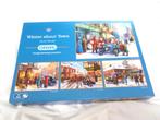Gibsons 4 x 500 Winter about Town, Hobby en Vrije tijd, Denksport en Puzzels, Ophalen of Verzenden, 500 t/m 1500 stukjes, Zo goed als nieuw