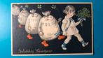 Gelukkig Nieuwjaar,  lopende zakken 1934, Verzamelen, Ophalen of Verzenden, 1920 tot 1940, Gelopen, Feest(dag)