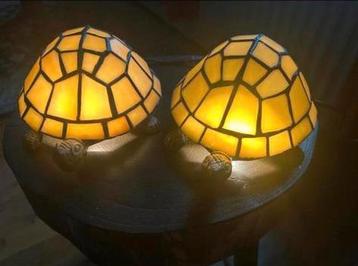 2 Schildpad Tiffany Nachtlampjes beschikbaar voor biedingen