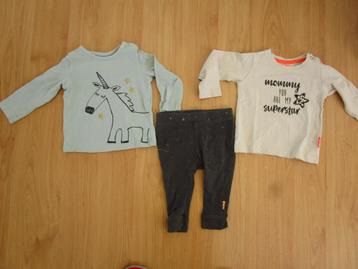 Hema set maat 62 - 1x broekje + 2x longsleeve beschikbaar voor biedingen