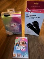 Sing 2022 + 3 Microfoons - Karaoke Set!, Spelcomputers en Games, Games | Nintendo Switch, Muziek, Ophalen of Verzenden, Zo goed als nieuw