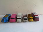 6x Lesney Corgi vrachtauto'sBantam Carrier Wigwam camper enz, Ophalen of Verzenden, Gebruikt, Bus of Vrachtwagen