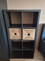 Ikea Kallax kast met 2 mandjes, Ophalen, Gebruikt, Modern