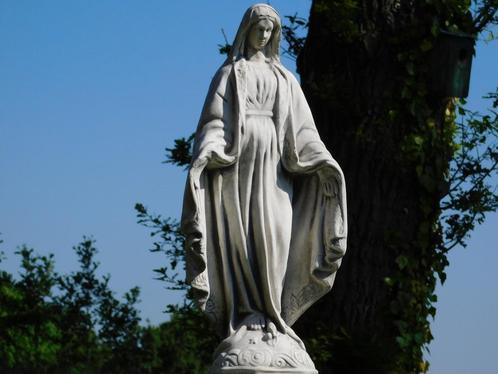 Beeld Maria - 68 cm - Steen, Tuin en Terras, Tuinbeelden, Mensenbeeld, Steen, Ophalen of Verzenden