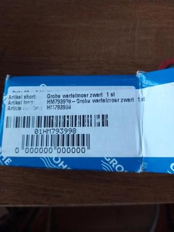 Grohe wartelmoer, mat zwart beschikbaar voor biedingen