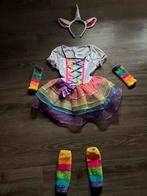 Unicorn jurkje met arm-/beenwarmers en diadeem, Ophalen of Verzenden, Zo goed als nieuw, 110 t/m 116, Meisje