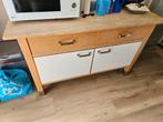 Varde Ikea keuken Houten Dressoir met Lades & Deuren, Gebruikt, Metaal, Modern, 25 tot 50 cm