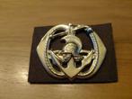 Baretembleem pontoniers, Ophalen of Verzenden, Landmacht, Nederland, Embleem of Badge