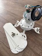 Witte plafondventilator Ceiling fan, Huis en Inrichting, Ophalen, Gebruikt, Metaal, Minder dan 50 cm