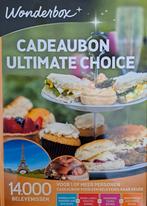 Ongebruikte Cadeaubon Ultimate Choice t.w.v. €150,-, Tickets en Kaartjes, Hotelbonnen