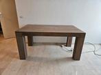 Massief eiken eettafel (90x160), Huis en Inrichting, Complete inboedels, Ophalen