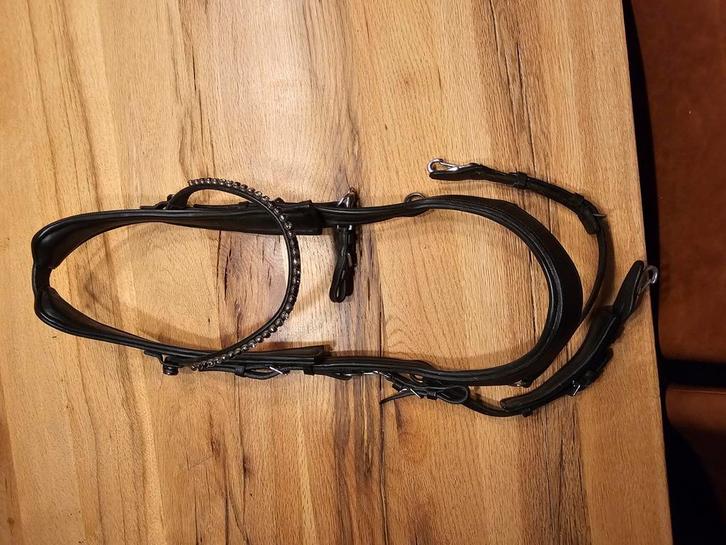 Presteq hoofdstel Cob + extra Frontriem, Dieren en Toebehoren, Paarden en Pony's | Hoofdstellen en Tuigage, Zo goed als nieuw