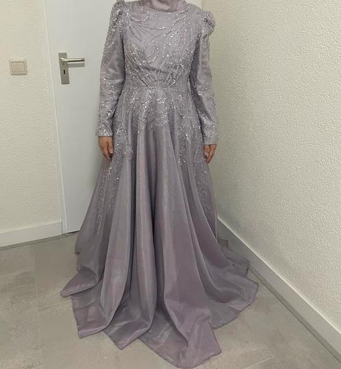 Lila Avondjurk/abiye/galajurk, Kleding | Dames, Gelegenheidskleding, Zo goed als nieuw, Galajurk, Paars, Ophalen of Verzenden