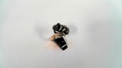 13802-8 Vintage TEKA Zilveren Ring Met 2 Zilveren Rozen, Sieraden, Tassen en Uiterlijk, Ringen, Zo goed als nieuw, Dame, 17 tot 18