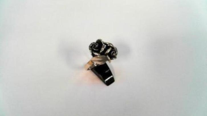 13802-8 Vintage TEKA Zilveren Ring Met 2 Zilveren Rozen, Sieraden, Tassen en Uiterlijk, Ringen, Zo goed als nieuw, Dame, 17 tot 18