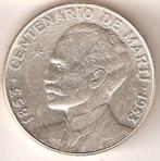 Cuba, 1 Peso, 1953, zilver, Postzegels en Munten, Munten | Amerika, Zilver, Ophalen of Verzenden, Losse munt, Midden-Amerika