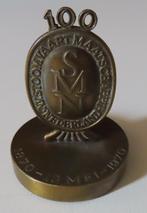 Uit inboedel: Bronzen presse papiet 100 jaar SMN. incl verze, Verzamelen, Scheepvaart, Verzenden, Zo goed als nieuw, Motorboot of Zeilboot