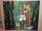 Carribean art, Oorspronkelijke maker, Ophalen of Verzenden, Zo goed als nieuw, Schilderij