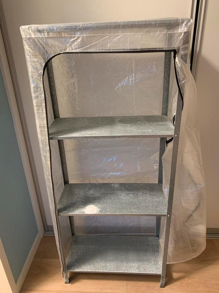 Aluminium open kast/kweekkas - 140x60x28 cm, Tuin en Terras, Kassen, Gebruikt, Kweekkas, Staal, Folie, Ophalen