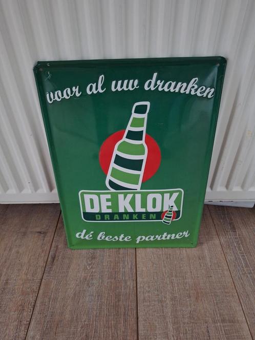 Grolsch / De Klok bord, Verzamelen, Biermerken, Gebruikt, Reclamebord, Plaat of Schild, Grolsch, Ophalen of Verzenden