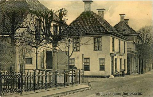 (378-369-001) Grijpskerk Hotel v d Burg, Verzamelen, Ansichtkaarten | Nederland, Groningen, Verzenden