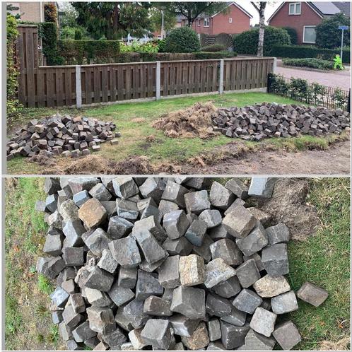 Gebruikte Kinderkopjes Natuursteen, Tuin en Terras, Tegels en Klinkers, Gebruikt, Klinkers, Natuursteen, Minder dan 5 m², Ophalen