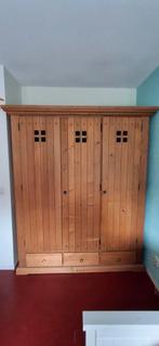 Houten kledingkast, Huis en Inrichting, Kasten | Kledingkasten, Ophalen, Gebruikt, 50 tot 100 cm, 150 tot 200 cm