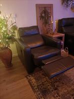 Te koop twee relaxfauteuils zwart, Ophalen, Gebruikt, 75 tot 100 cm, Leer