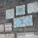 Antieke vloertegels ceramisch. Gratis. Diverse motieven, Doe-het-zelf en Verbouw, Ophalen, Gebruikt, Keramiek, Minder dan 20 cm