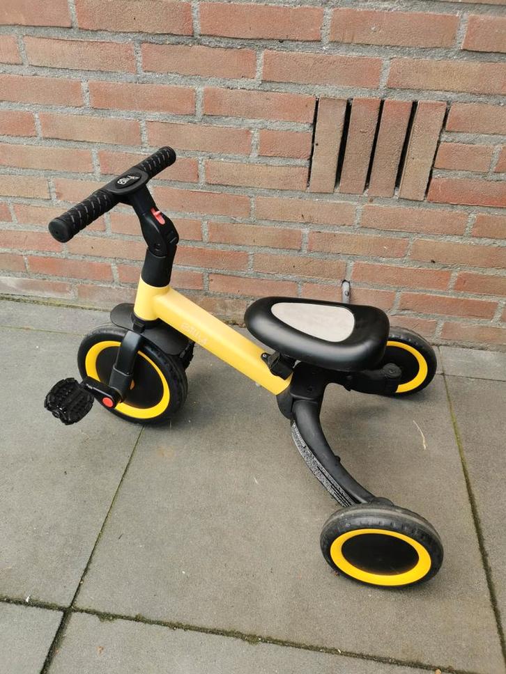 Gele Billy 4-in-1 fiets, Kinderen en Baby's, Speelgoed | Buiten | Voertuigen en Loopfietsen, Gebruikt, Loopfiets, Ophalen