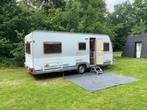 caravan, Caravans en Kamperen, Caravans, Schokbreker, 2 aparte bedden, Rondzit, Tot en met 2