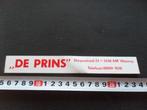 sticker Wanroy DE PRINS Dorpsstraat 23, Verzamelen, Stickers, Ophalen, Zo goed als nieuw, Bedrijf of Vereniging