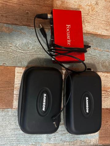 Focusrite & Samson Draadloze lavalier Microfoon Set beschikbaar voor biedingen